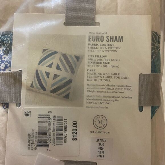 Martha Stewart Artisan  European Sham Collection - Picture 4 of 6